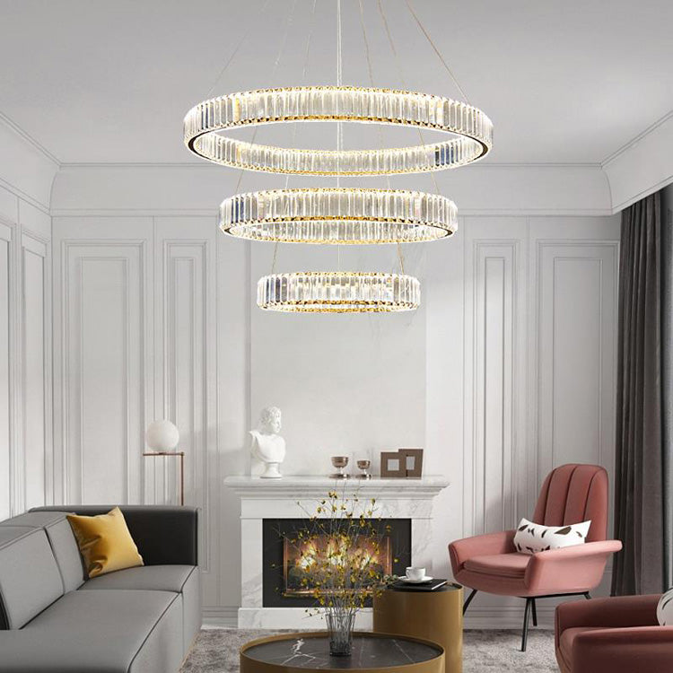 Dorothy Modern Crystal Ring Chandelier - Yami Lightings