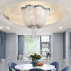 Tassel Ceiling Light Post-Modern Chandelier Aluminum Chain Light - Yami Lightings