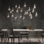 Raindrop Linear Chandelier 72" - Yami Lightings