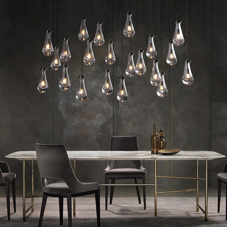 Raindrop Linear Chandelier 72" - Yami Lightings
