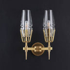 Delia Crystal Double Sconce - Yami Lightings