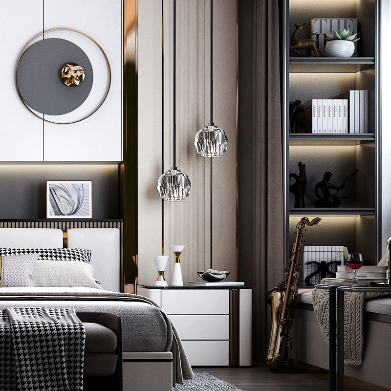 Belle De Crystal Cord Pendants - Yami Lightings