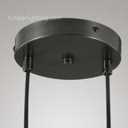 Raindrops 2-Light Cord Round Chandelier