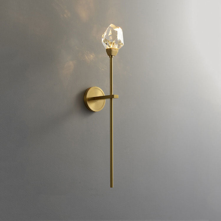 Aurelia Modern Faceted Crystal Grand Sconce - Yami Lightings