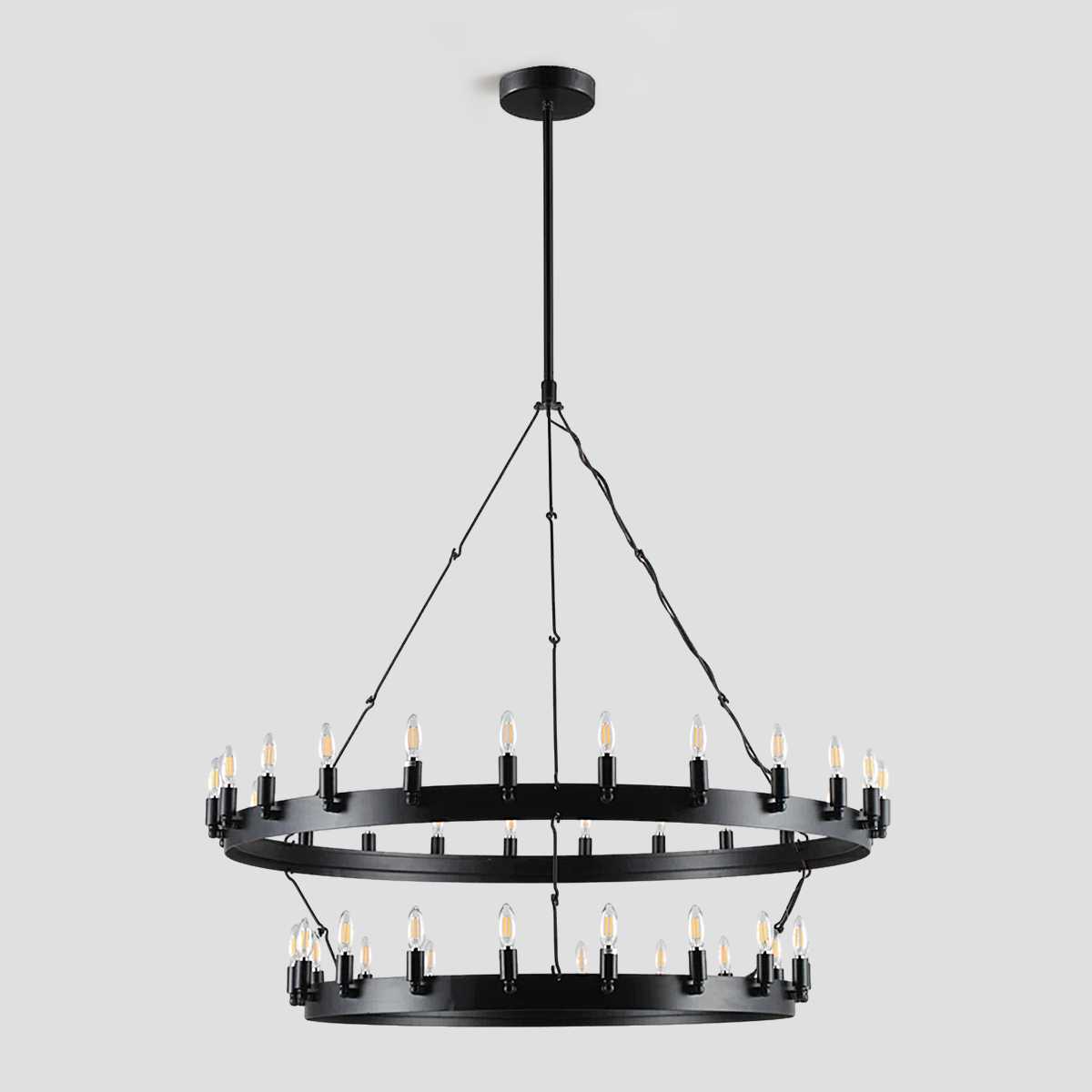 Cereak Round 2-Tier Chandelier