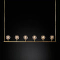 Belle De Crystal Linear Chandelier W 60" - Yami Lightings