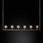 Belle De Crystal Linear Chandelier W 60" - Yami Lightings
