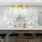 Doris Modern K9 Crystal Branch Chandelier - Yami Lightings