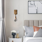 Raindrop Sconce VintageBrass - Yami Lightings