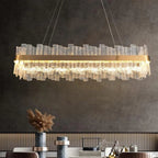 Andrea Rectangular Crystal Chandelier - Yami Lightings