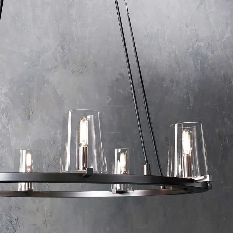 Penelope Modern Clear Glass Round Chandelier - Yami Lightings