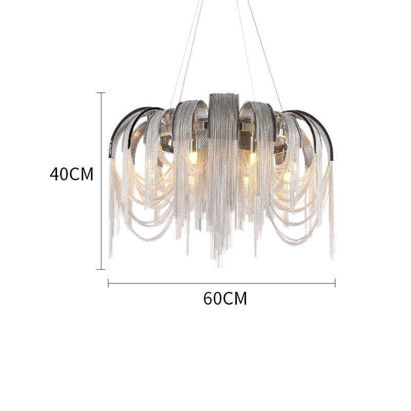 Alisa Modern Aluminum Chain Tassel - Yami Lightings