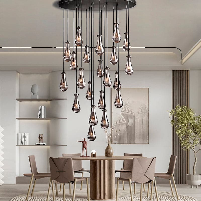 Raindrop Round Chandelier D47" - Yami Lightings