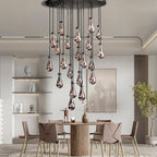 Raindrop Round Chandelier D47" - Yami Lightings