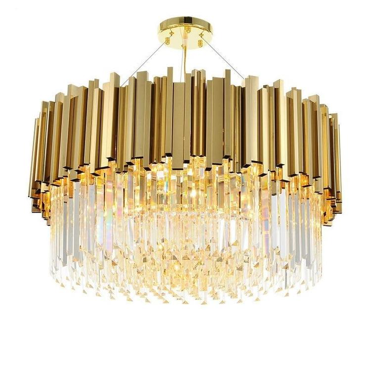 Elian Round Crystal Chandelier - Yami Lightings