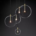 Glass Globe Moblie Cluster Chandelier 28" - Yami Lightings