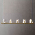 Penelope Modern Clear Glass Linear Chandelier - Yami Lightings