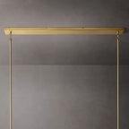 Penelope Modern Clear Glass Linear Chandelier - Yami Lightings