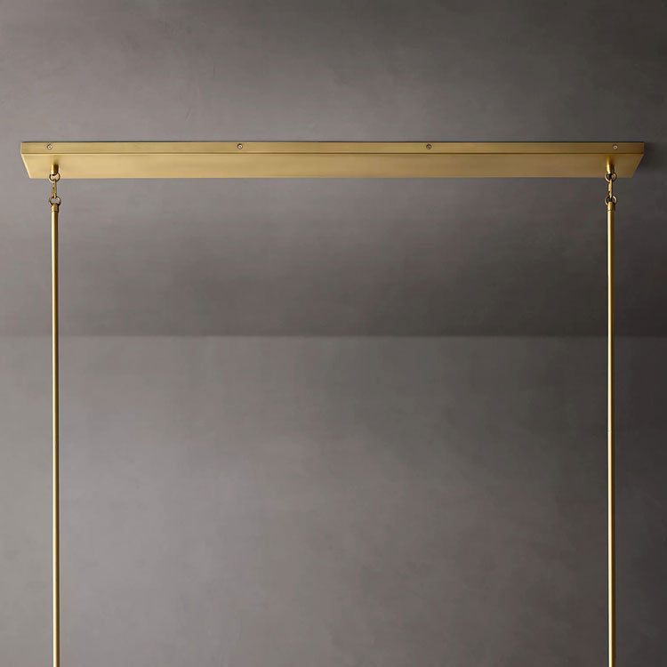 Penelope Modern Clear Glass Linear Chandelier - Yami Lightings