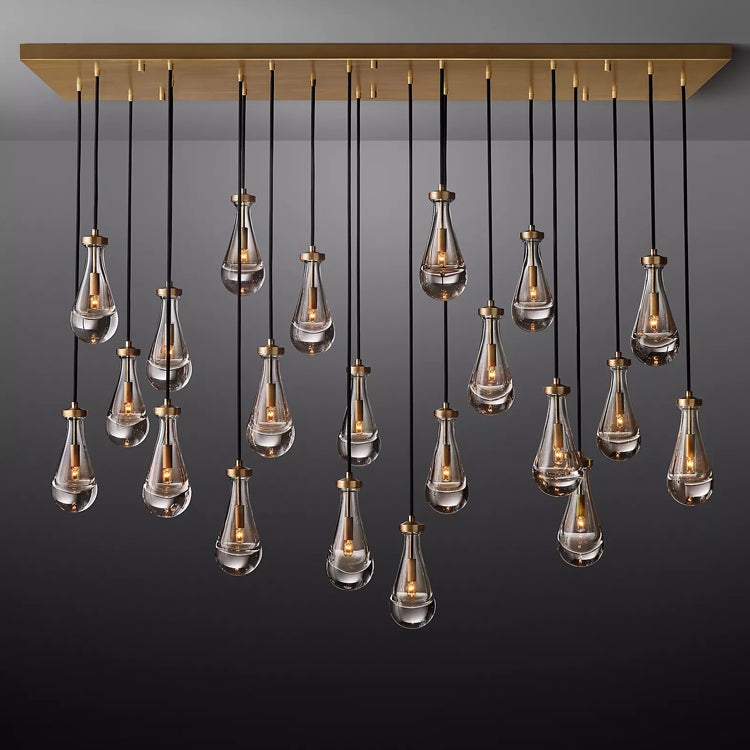 Raindrop Linear Chandelier 72" - Yami Lightings