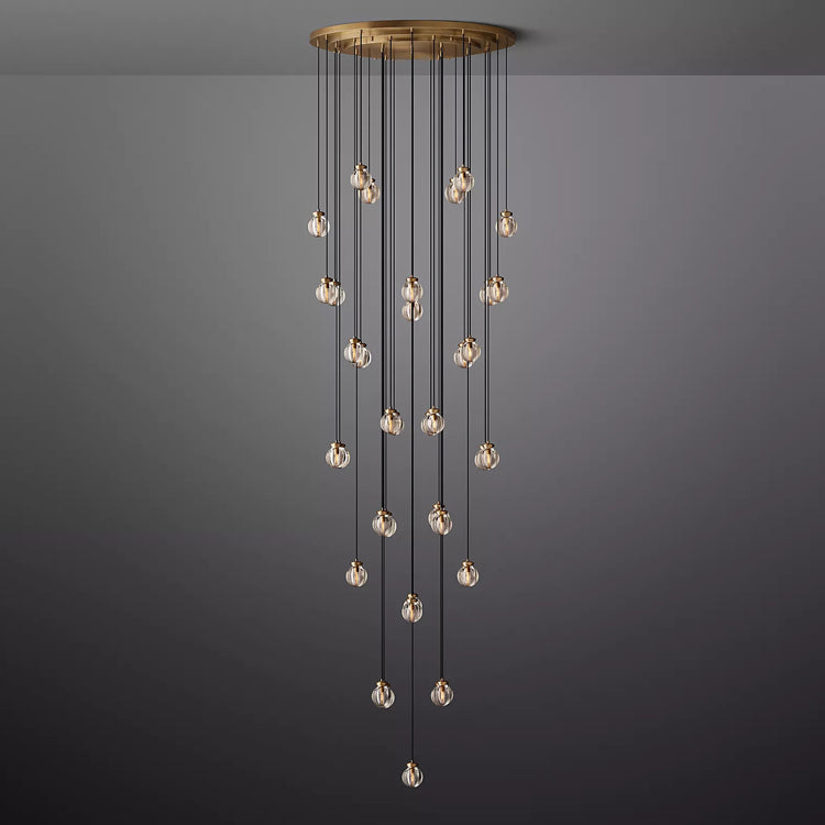 Pearl Round Chandelier - Yami Lightings