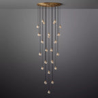 Pearl Round Chandelier - Yami Lightings