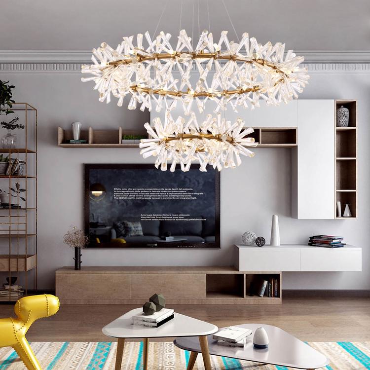 Kylia Ring Crystal Chandelier - Yami Lightings