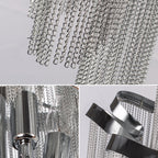 Gladys Aluminum Chain Tassel Stream Chandelier - Yami Lightings