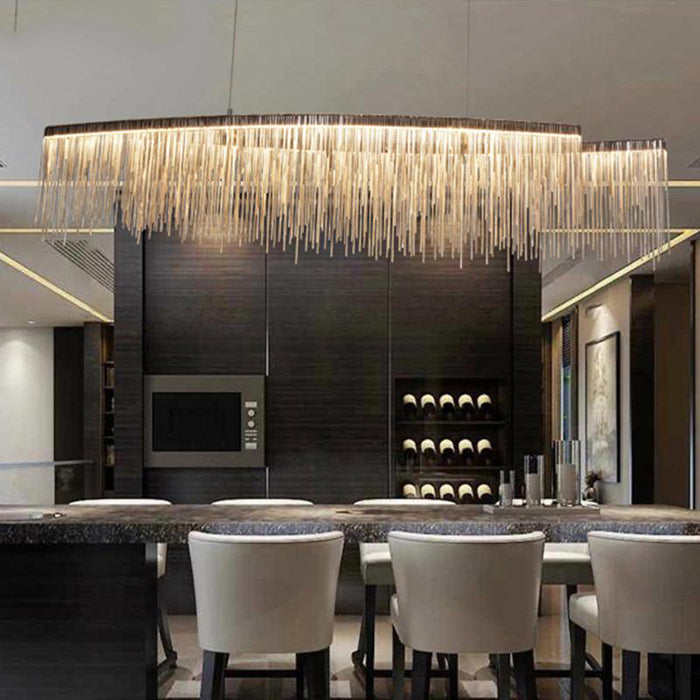 Bunny Dynamic Aluminum Chain Tassel Chandelier - Yami Lightings