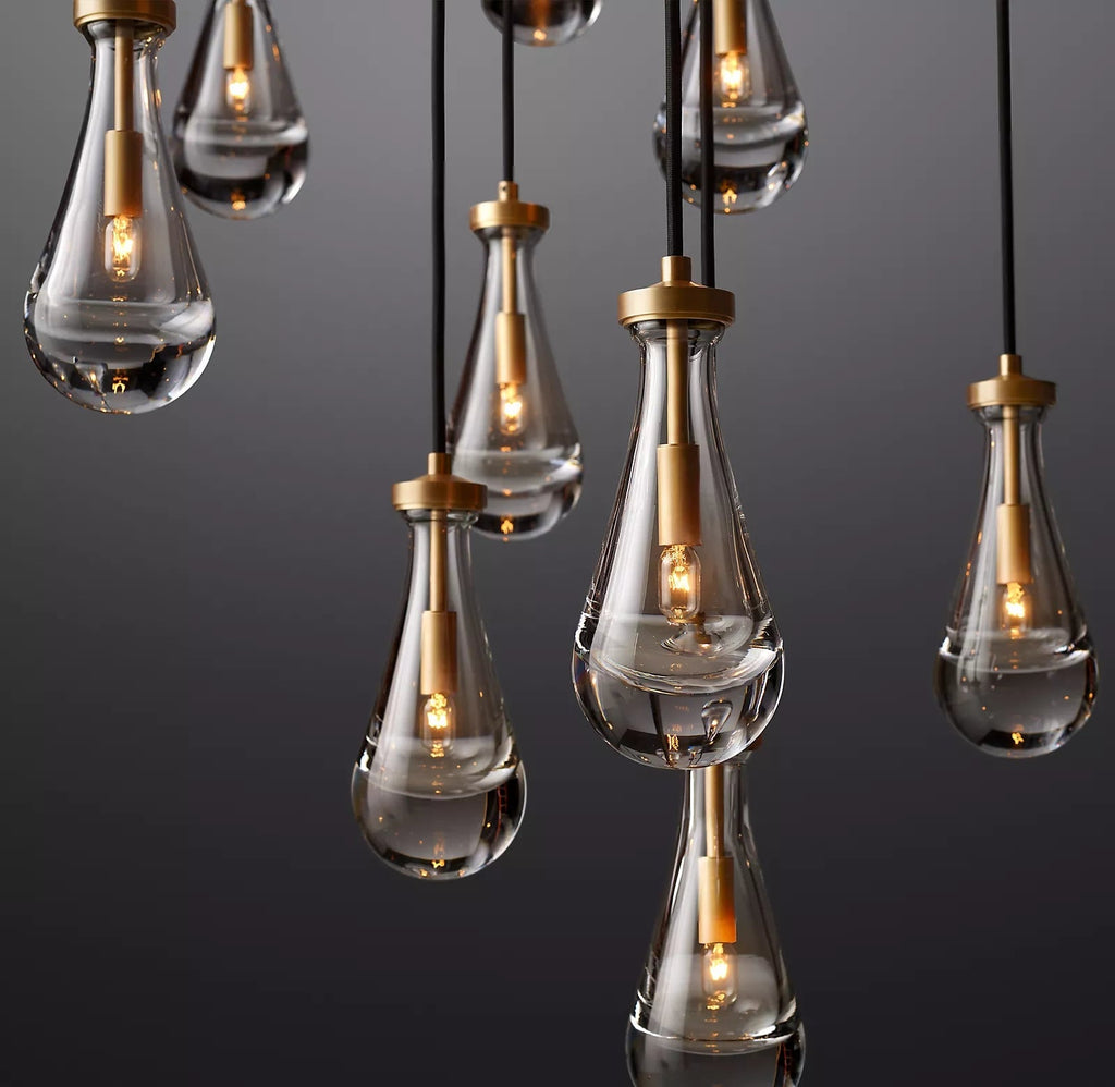 Raindrop Round Chandelier D47" - Yami Lightings