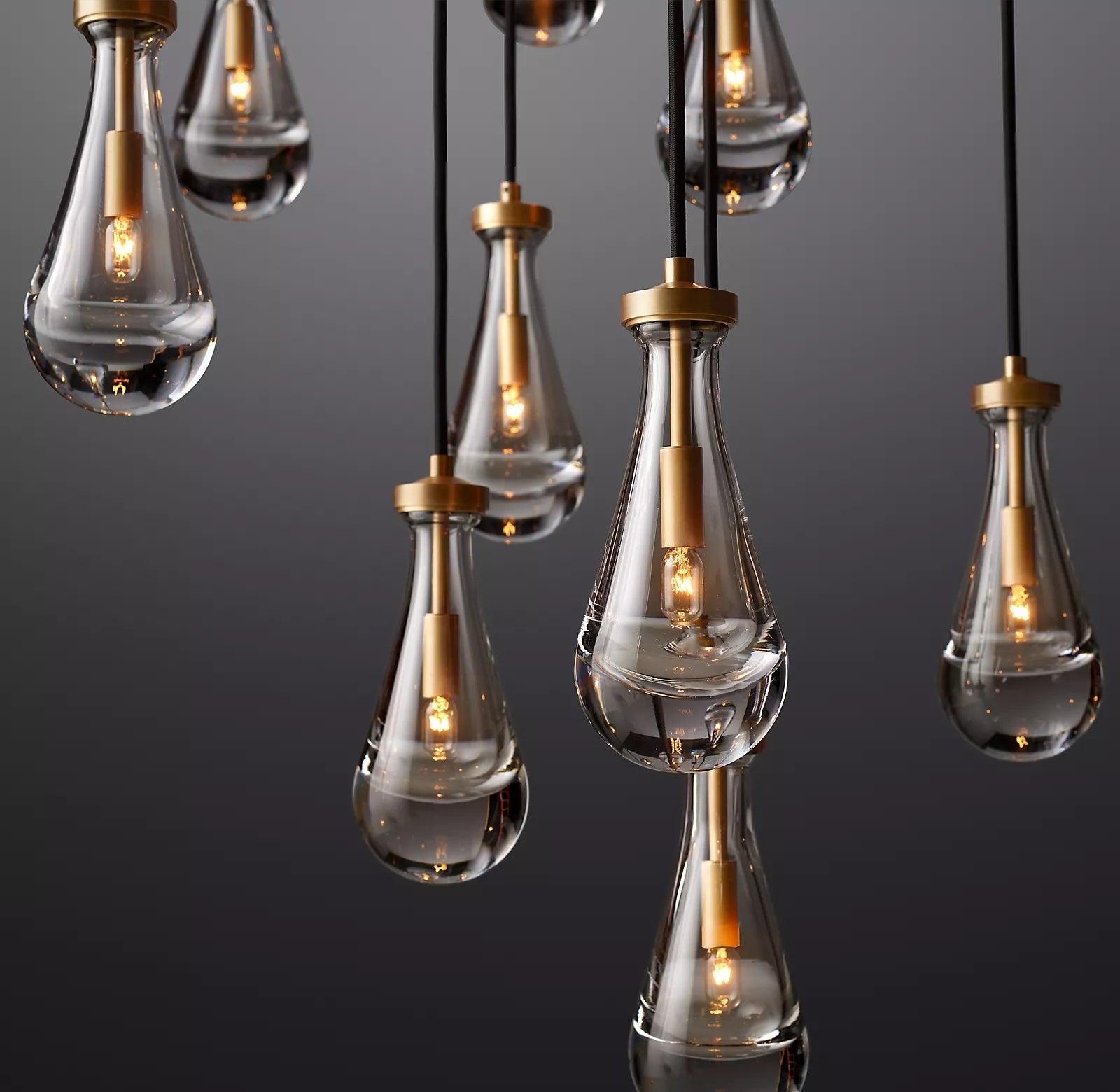 Raindrop Round Chandelier D47" - Yami Lightings