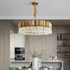 Kubica Round Crystal Chandelier - Yami Lightings