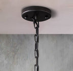 Faceted Crystal Glass Round Chandelier D19" - Yami Lightings