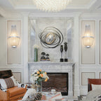 Aluminum Chain Wall Sconce In Living Room - Yami Lightings