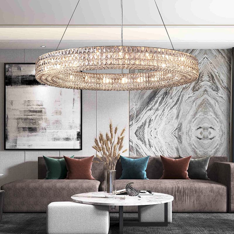 Luxury Crystal Round Chandelier - Yami Lightings