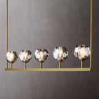 Belle De Crystal Linear Chandelier W 48" - Yami Lightings