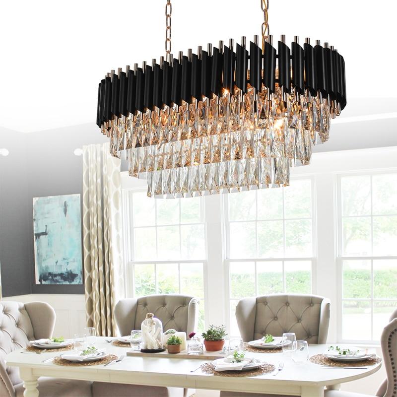 Sheila Oval Crystal Chandelier - Yami Lightings