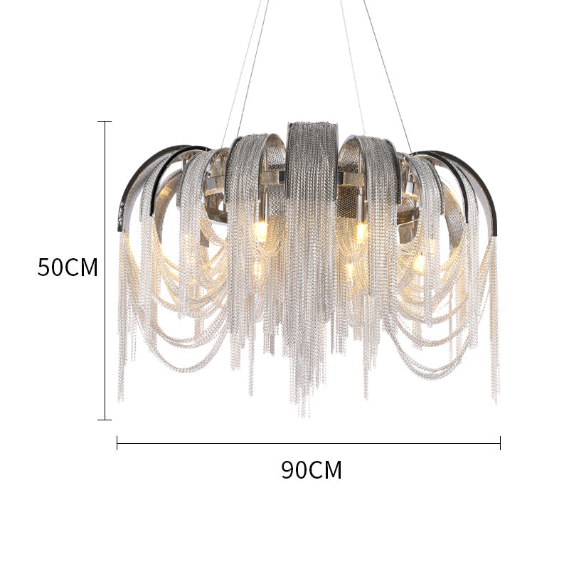 Alisa Modern Aluminum Chain Tassel - Yami Lightings