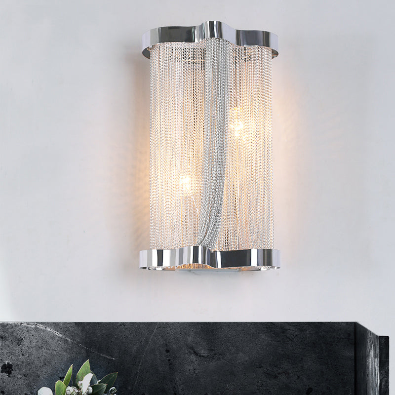 Ashley Aluminum Chain Tassel Wall Sconce - Yami Lightings