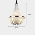 Eudora Luxury Aluminum Chain Tassel Chandelier - Yami Lightings