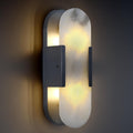 Oval Shaped Alabaster Wall Sconces 13.8" 19.7"