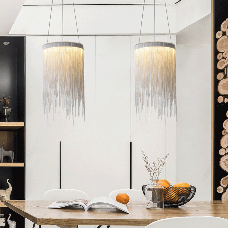Fiona Aluminum Chain Tassel Pendant Light - Yami Lightings
