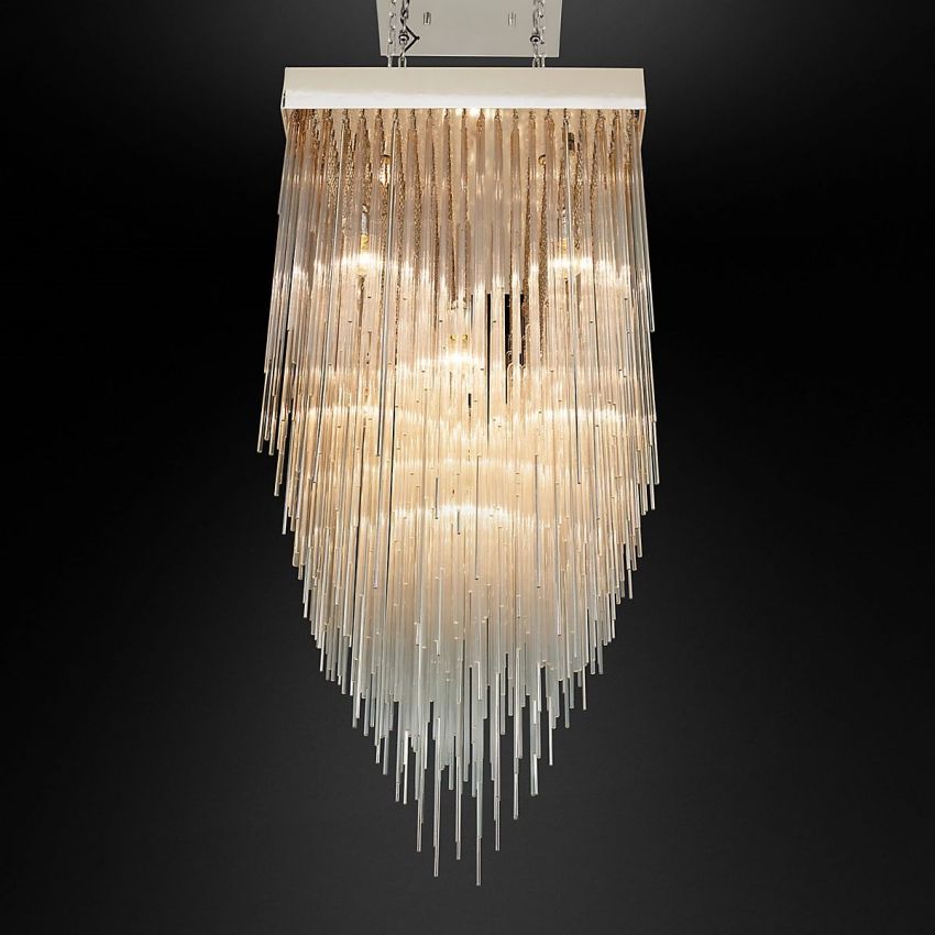 Cascade Square Chandelier 30" - Yami Lightings