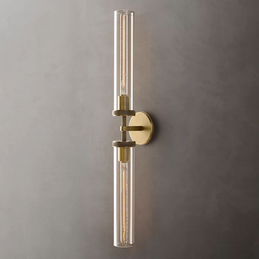 Lambert Knurled Grand Linear Sconce - Yami Lightings