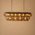 Alieence Smoke Glass Linear Chandelier
