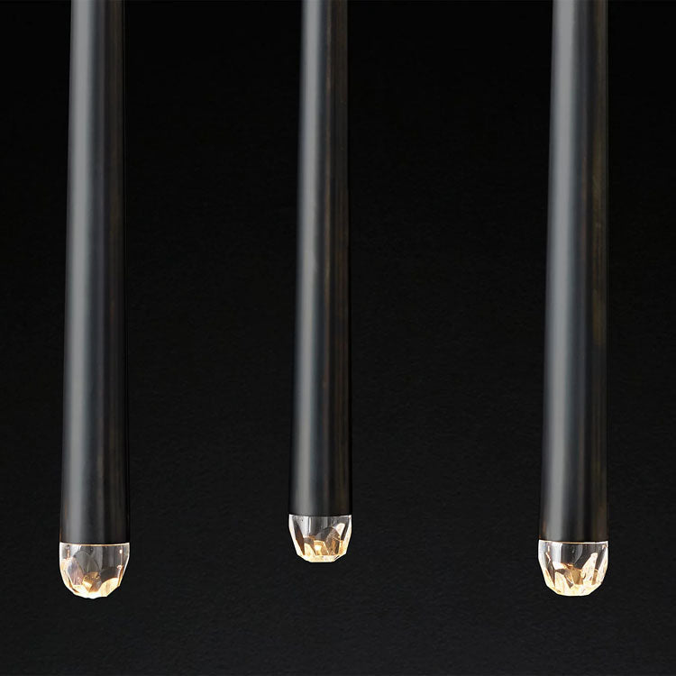 Artemis Linear Tapered Tubular Chandelier - Yami Lightings