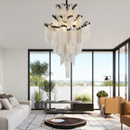Gladys Aluminum Chain Tassel Stream Chandelier - Yami Lightings