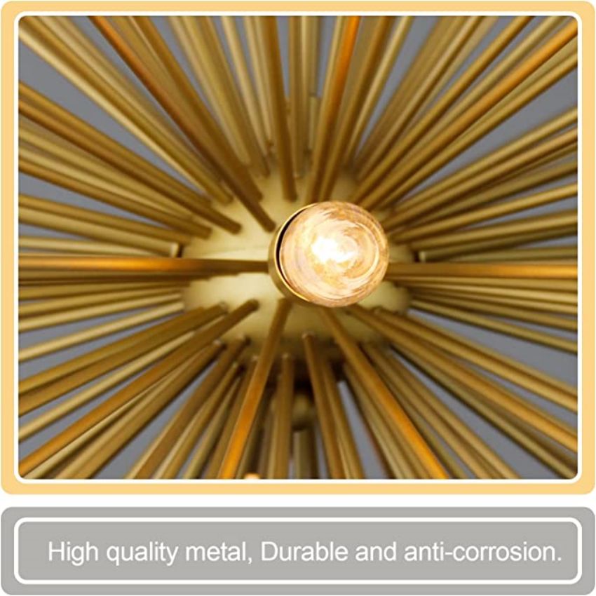 Starburst Chandelier 4-Light 31" - Yami Lightings