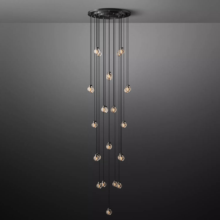 Pearl Round Chandelier - Yami Lightings