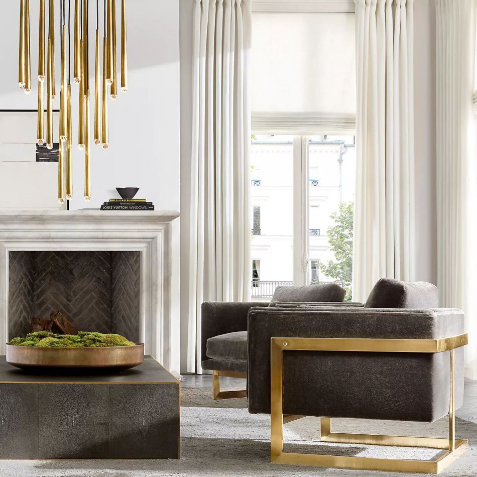 Artemis Round Tapered Tubular Chandelier 48" - Yami Lightings